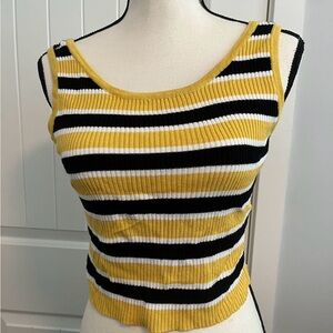 Black&Yellow Stripe Tank Top